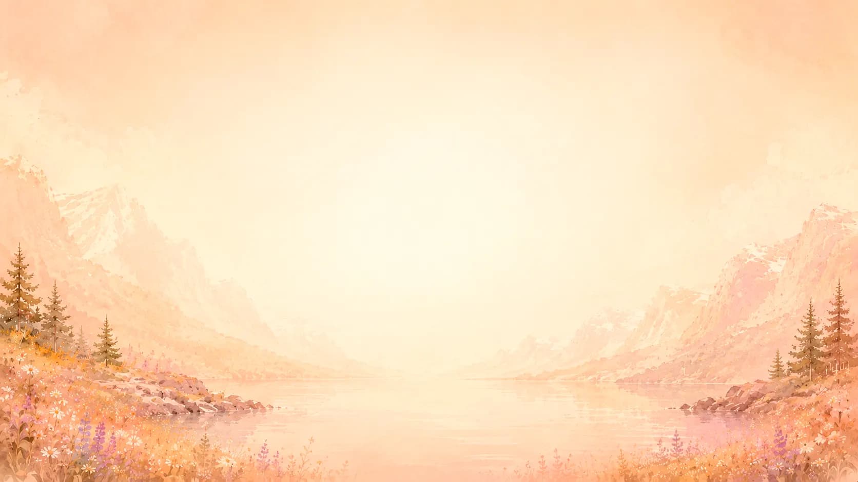 Varm akvarellhimmel i Vekterteori sin visuelle stil.